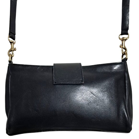 Coach Legacy 9154 Black Leather Crossbody Bag Full-Grain Leather USA 90s Vintage - Picture 3 of 16
